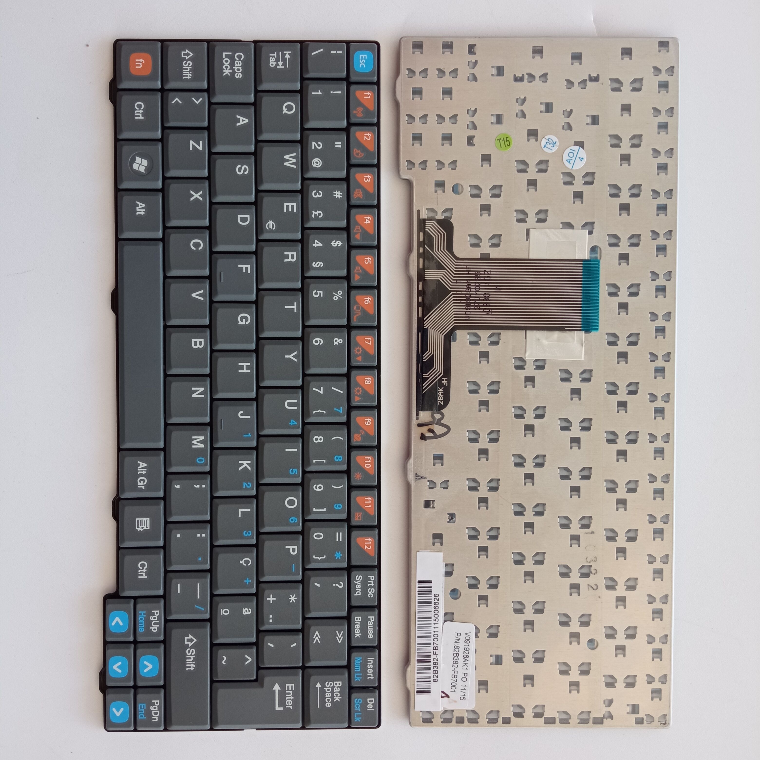 Picture of New Replacement Laptop Keyboard For N/A X352 Grey PO Layout